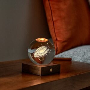 lampe cristal gravée