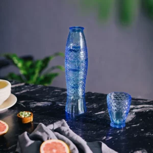 Doiy verres koifish bleu art de la table