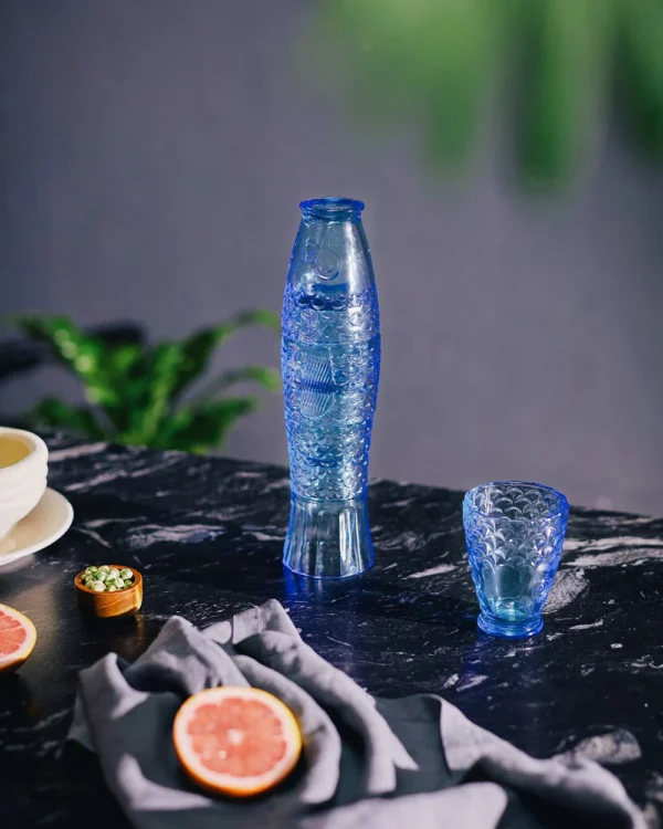 Doiy verres koifish bleu art de la table