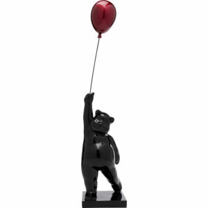 figurine ours ballon kare design