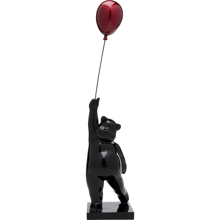 figurine ours ballon kare design