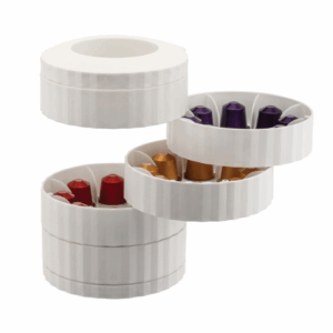 Porte-capsules plissé