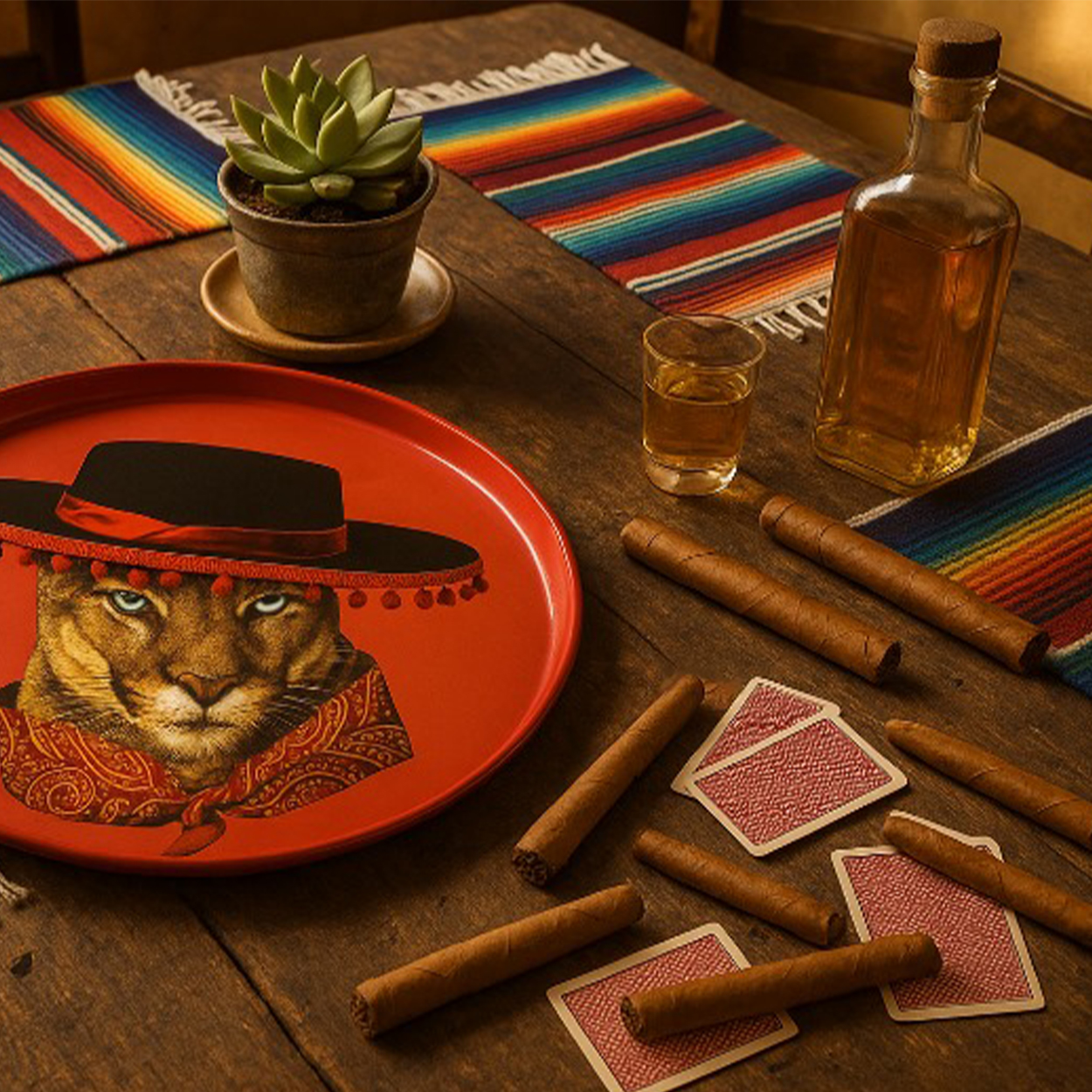 Plateau Rond "Curiosito"